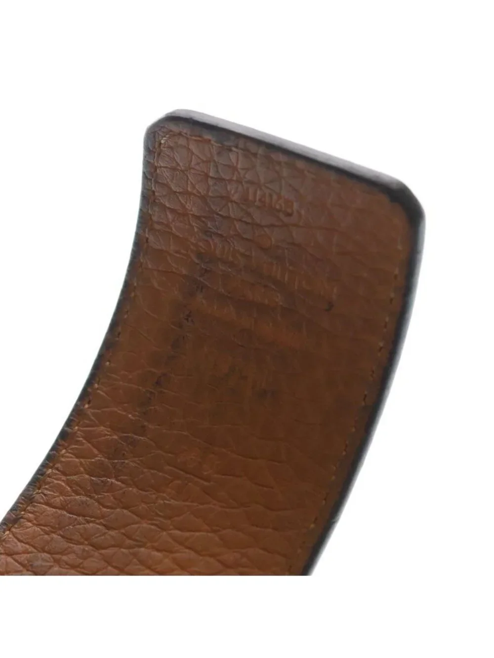 Louis Vuitton LV Initial Ceinture Reversible Leather 40 Black Brown Belt